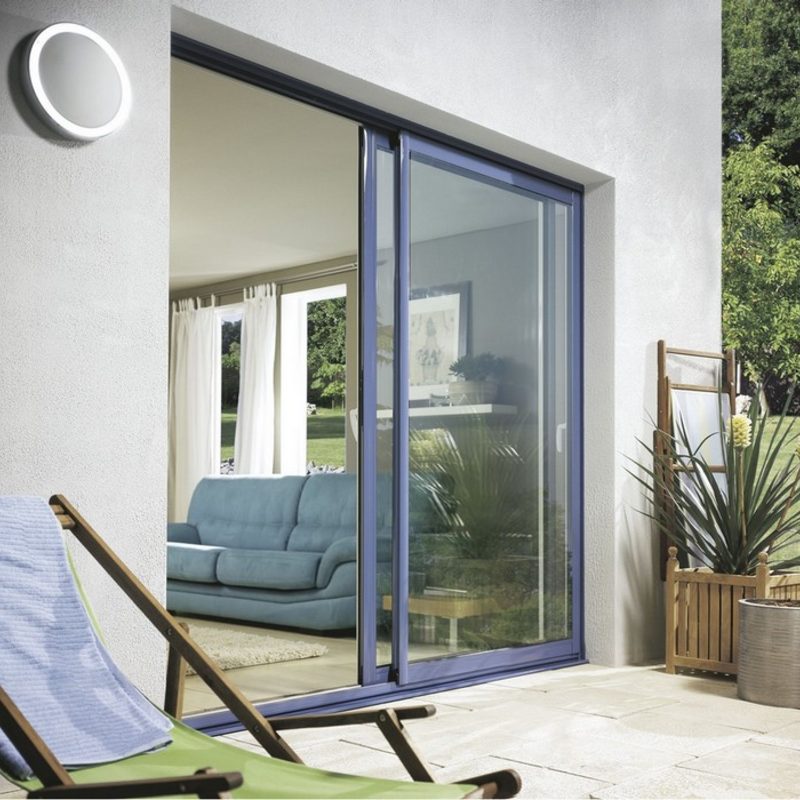 Porte patio 12 pieds 4 vantaux maison haut de gamme